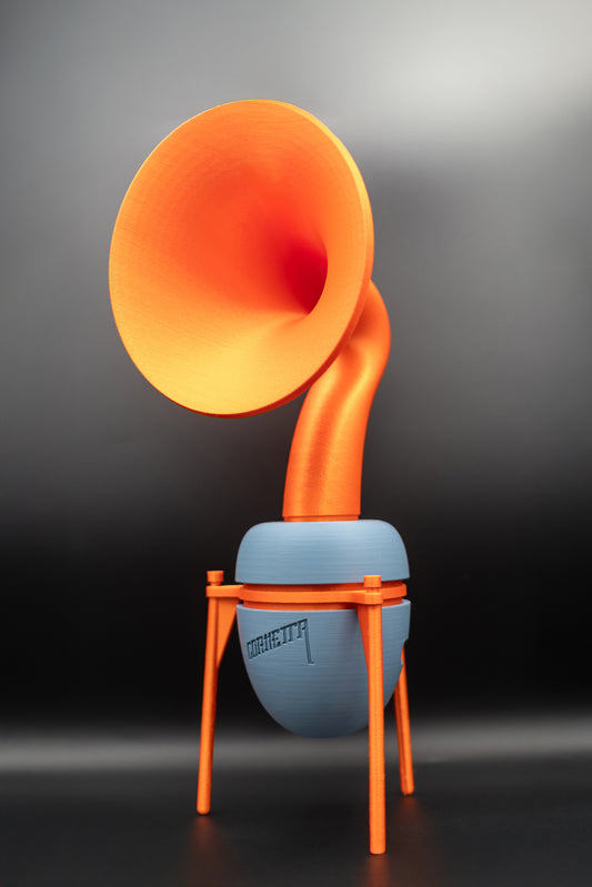 SILK ORANGE & LIGHT BLUE