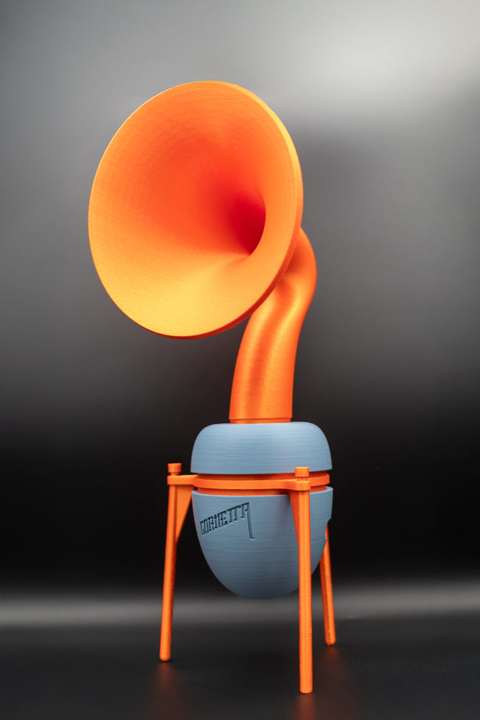 SILK ORANGE & LIGHT BLUE