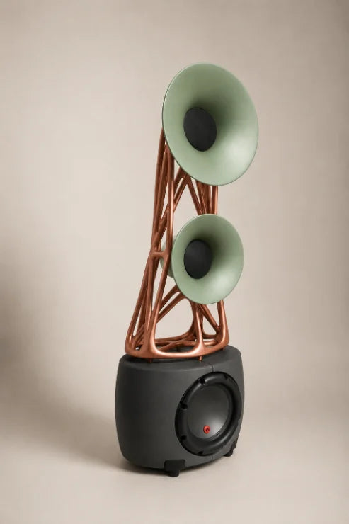 Cornetta Aria — Copper & Dark Green